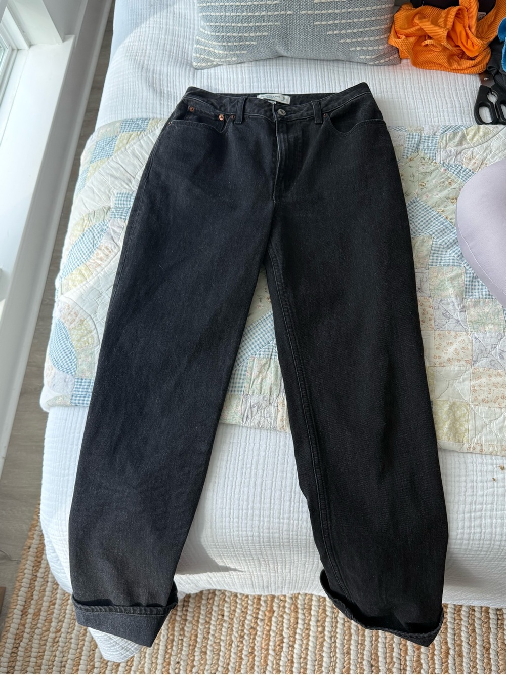 Abercrombie & Fitch Black High-Rise Curve Love Jeans